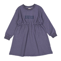 L by Ladida Slate Blue Print Dress