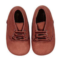Papanatas Caramel Textured Baby Laces Shoe