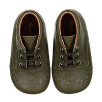Papanatas Khaki Wingtip Baby Laces Shoe