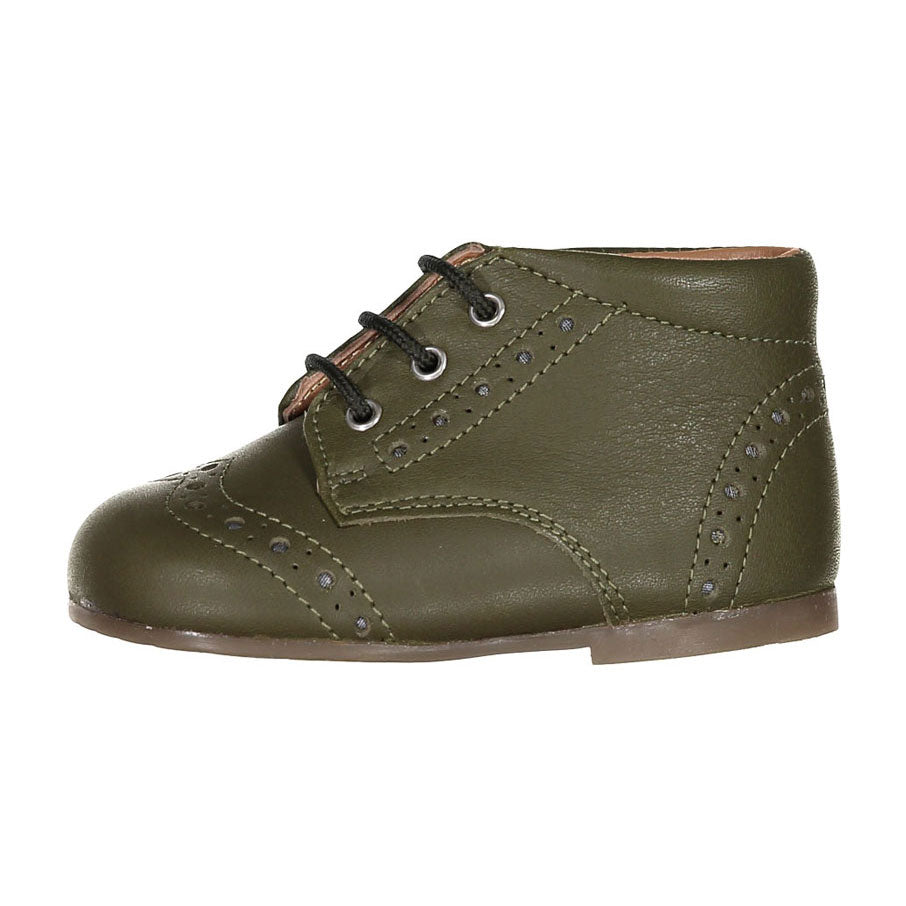 Papanatas Khaki Wingtip Baby Laces Shoe