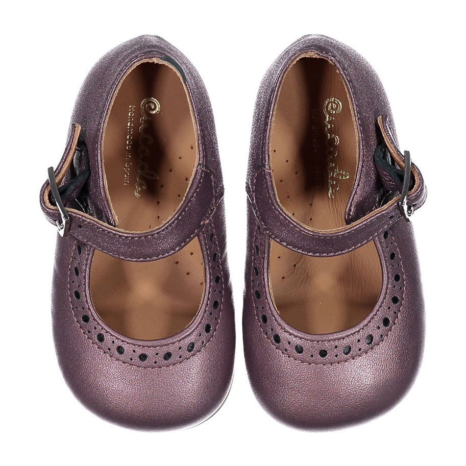 Papanatas Lavender Metallic Buckle Baby Shoe