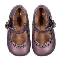 Papanatas Lavender Metallic Buckle Baby Shoe