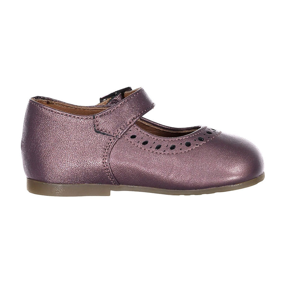 Papanatas Lavender Metallic Buckle Baby Shoe