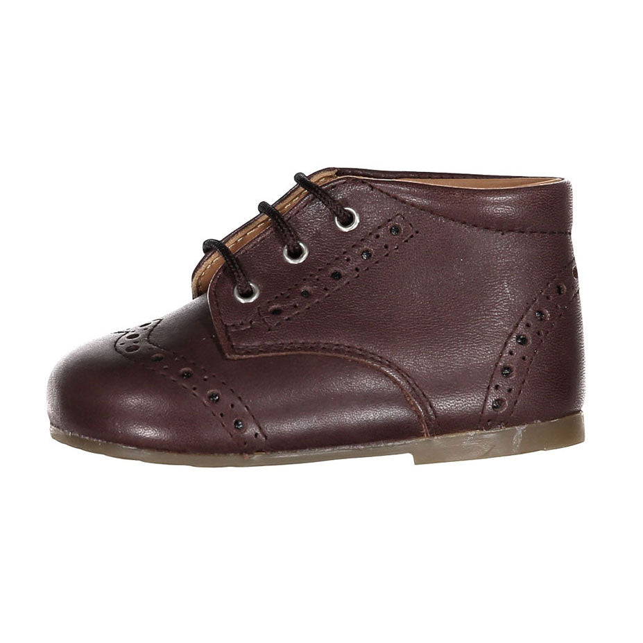Papanatas Brown Wingtip Baby Laces Shoe