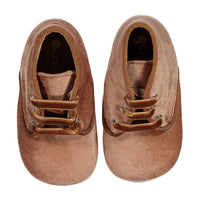 Papanatas Nude Velvet Baby Laces Shoe