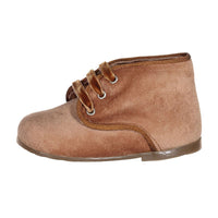 Papanatas Nude Velvet Baby Laces Shoe