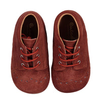Papanatas Brick Suede Wingtip Baby Laces Shoe