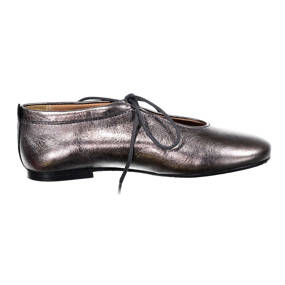 Papanatas Licorice Metallic Tie Shoe