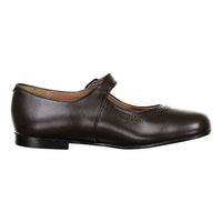 Papanatas Brown Old School Buckle Mary Janes