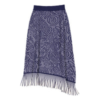 Ava and Lu  Blue Knit Skirt