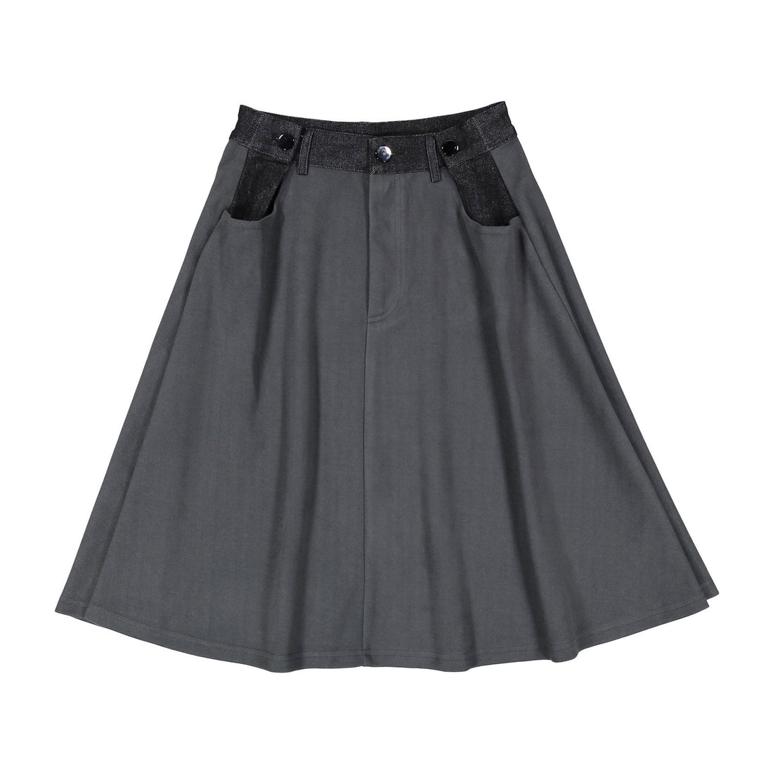 Ava and Lu Two Tone Denim Skirt