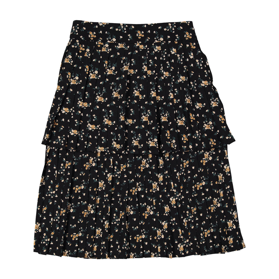 and tmrw Black Floral Maxi Skirt