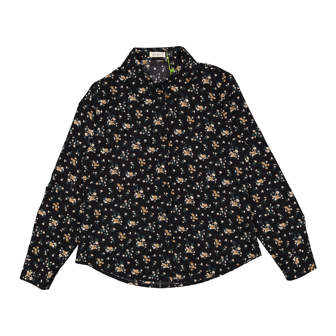 and tmrw Black Floral Blouse