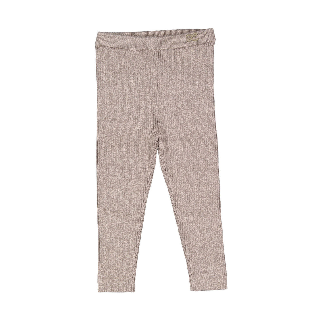 L by Ladida Taupe Ribbed Leggings