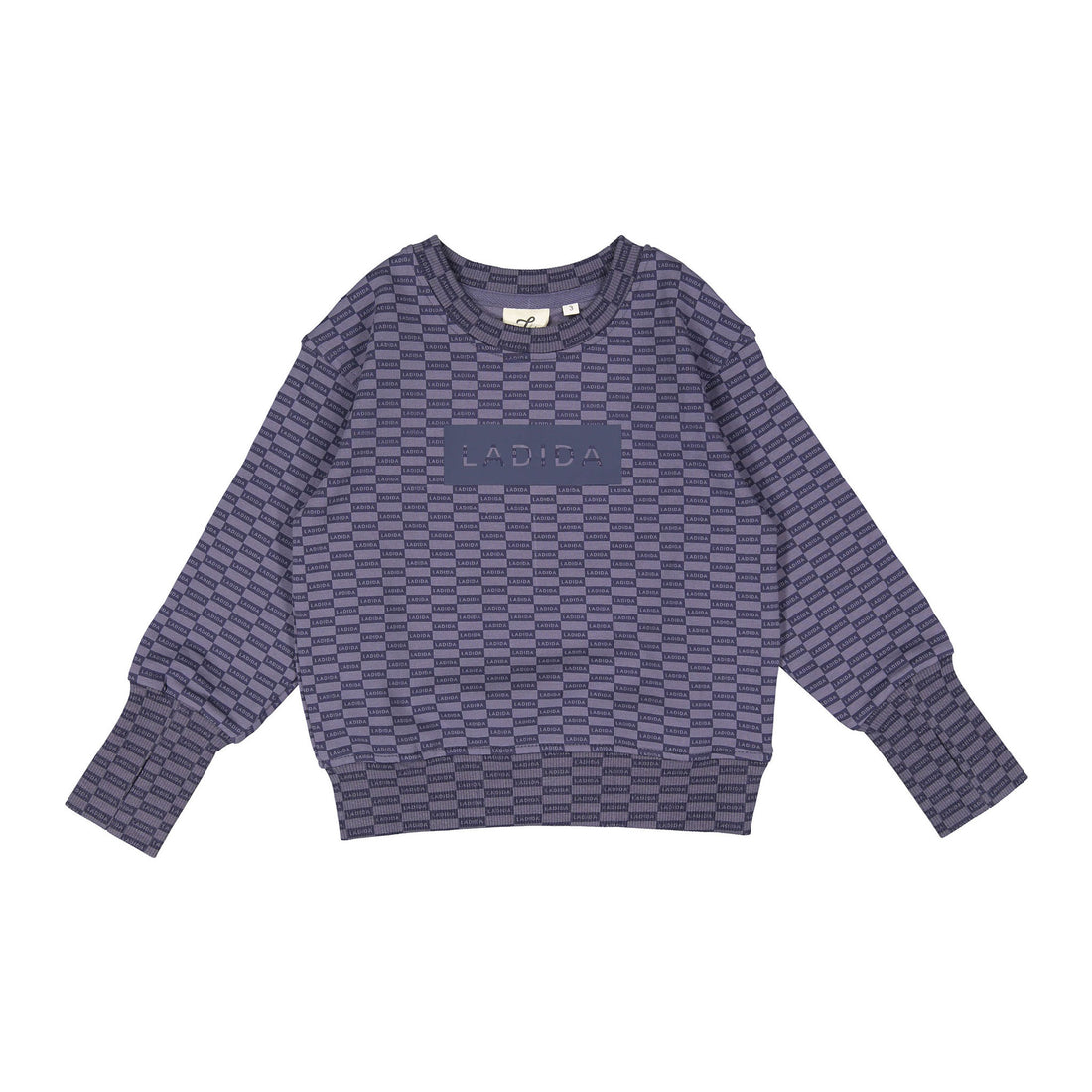 L by Ladida Slate Blue Print Sweatshirt