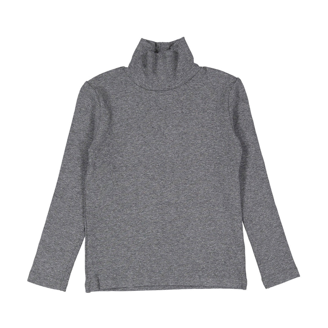 L by Ladida Heather Grey Ribbed Turtleneck