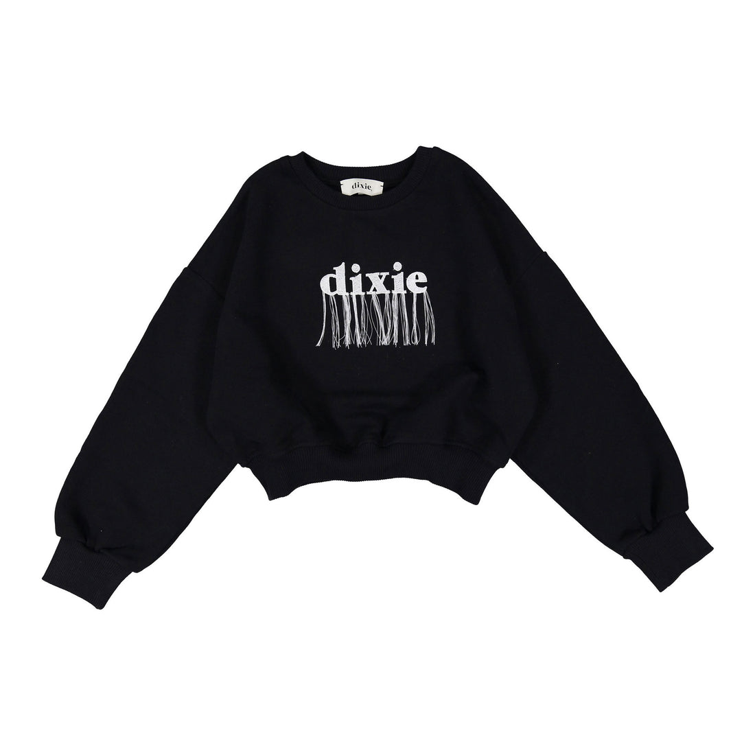 Dixie Black Cropped Sweatshirt