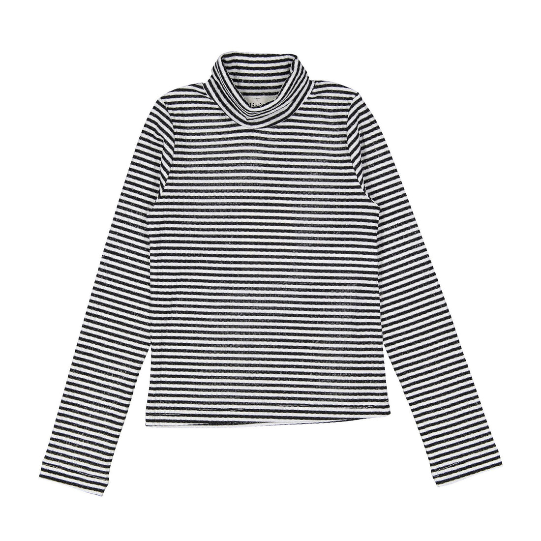 Dixie Black Striped Turtleneck