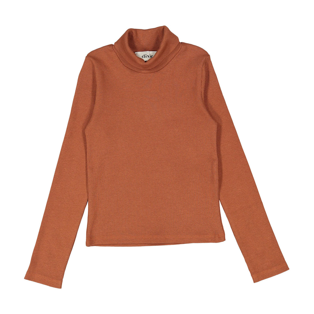 Dixie Rusty Copper Ribbed Turtleneck