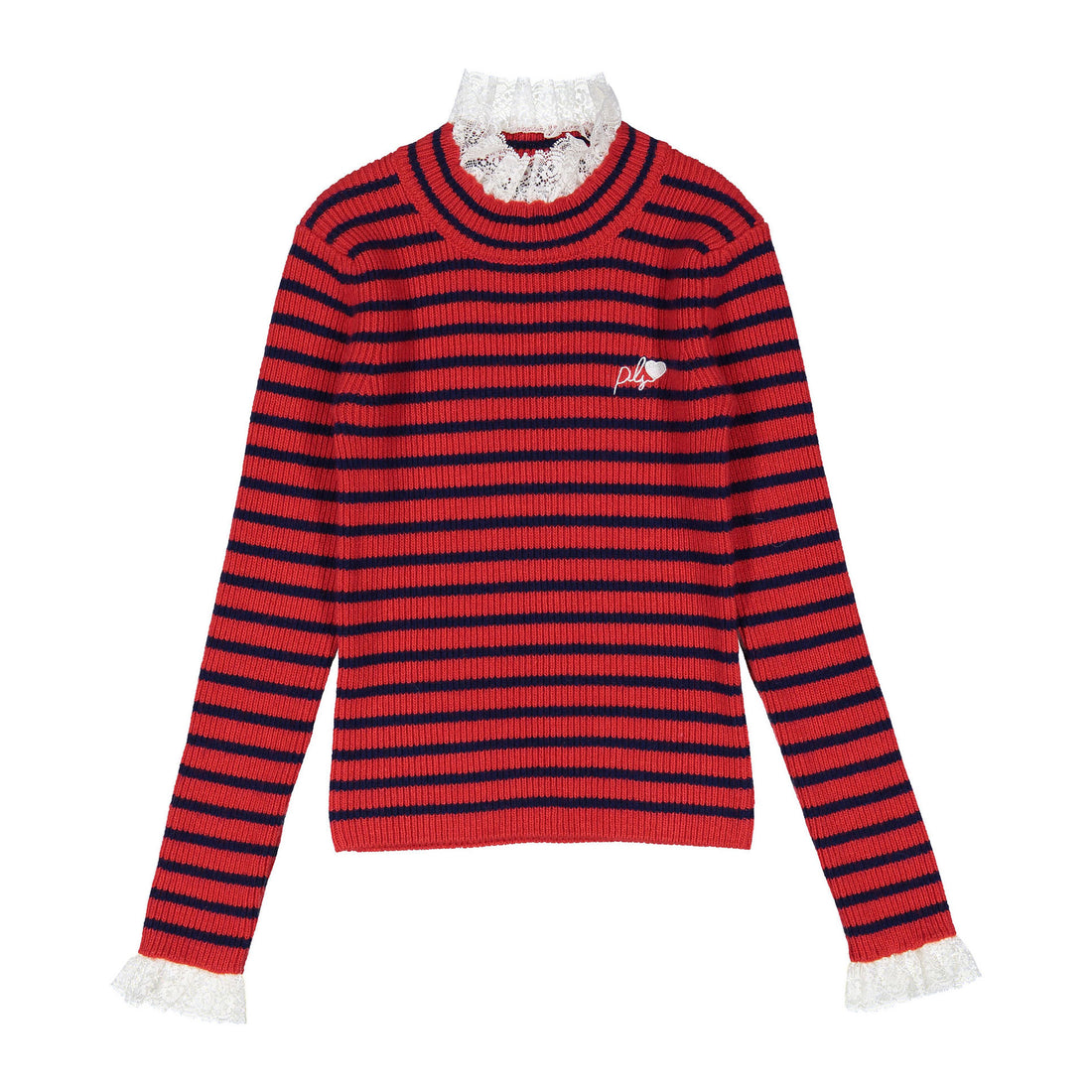 Philosophy Red Long Sleeve Sweater