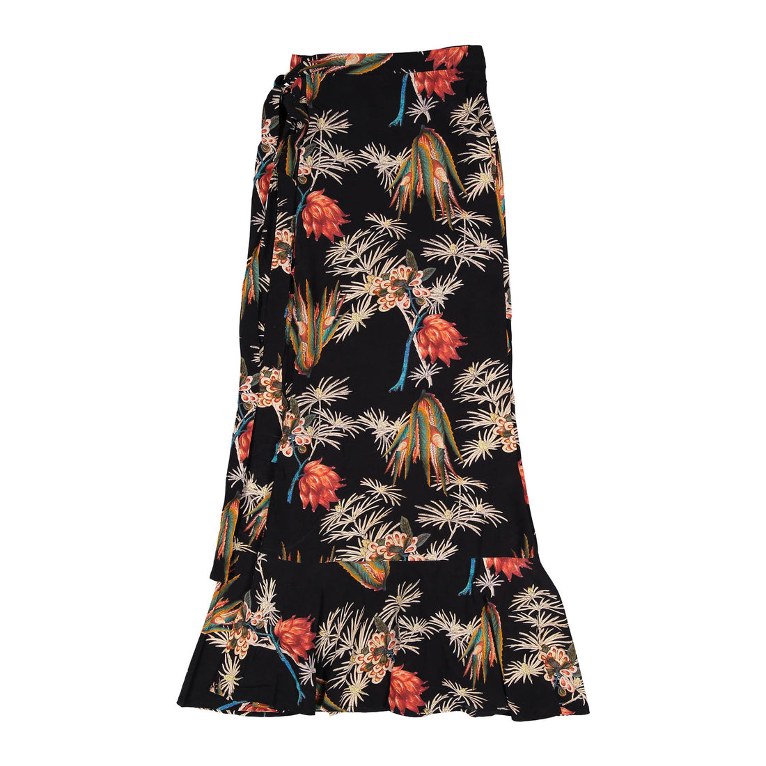 ROWE Floral Wrap Maxi Skirt