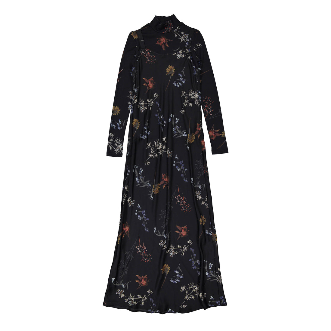 ROWE Floral Jumper And Turtleneck Set