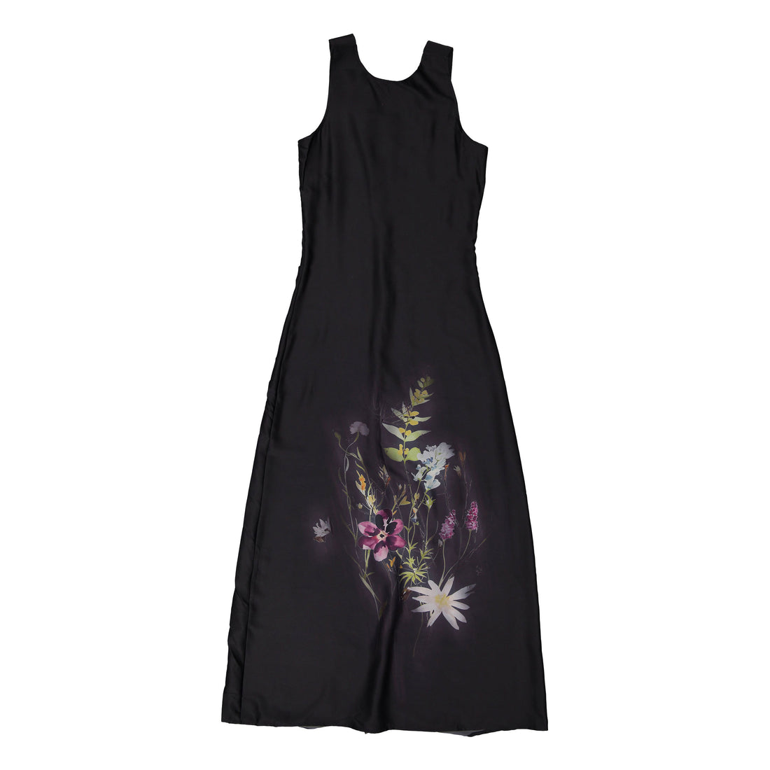 ROWE Black Knit Overlay Floral Printed Slip Dress – Ladida
