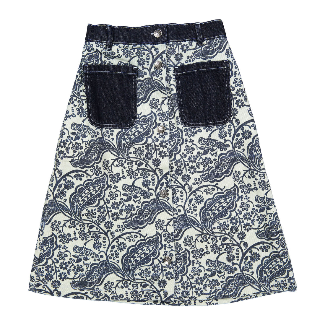 The New Society Majestic Paisley Jaipur Special Denim Skirt