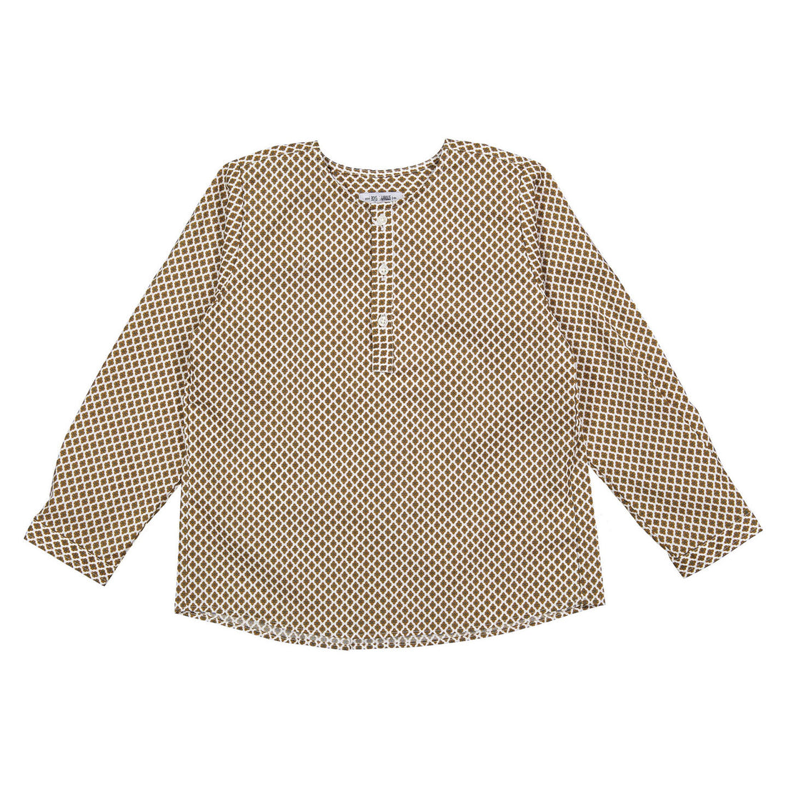 Boys and Arrows Brown Print Tunic Long Sleeve Shirt