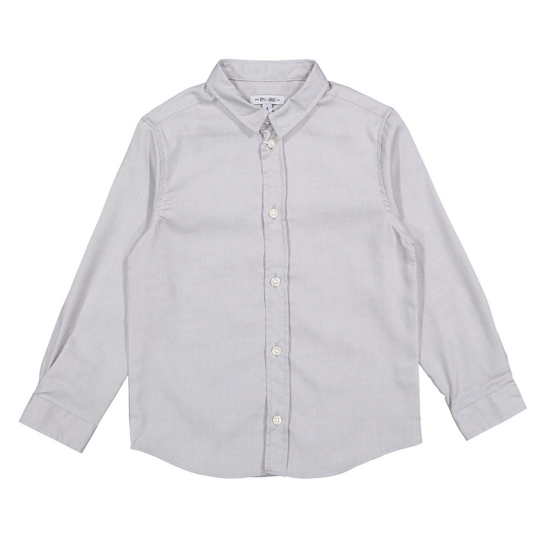 Boys and Arrows Gray Tiny Detail Long  Sleeve Shirt
