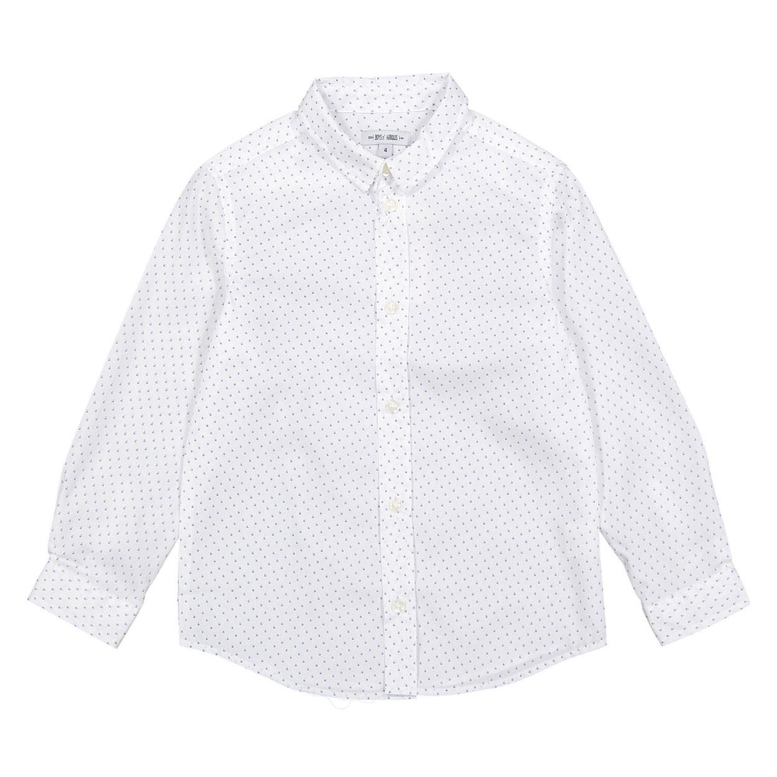 Boys and Arrows White Ditsy Flowers Long Sleeve Shirt