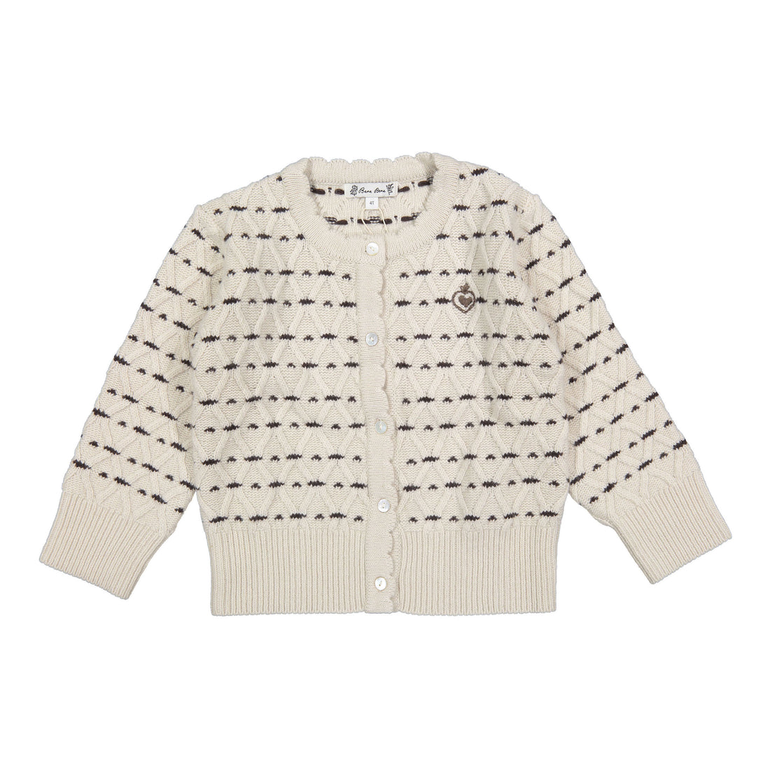 Bene Bene Brown Tyrol Argyle Knit Cardigan