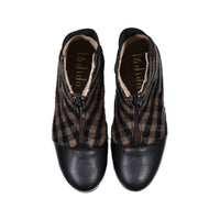 Ladida Shoes Brown Plaid Booties
