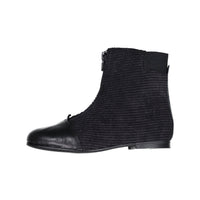Ladida Shoes Black Corduroy Booties