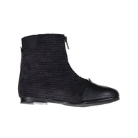 Ladida Shoes Black Corduroy Booties