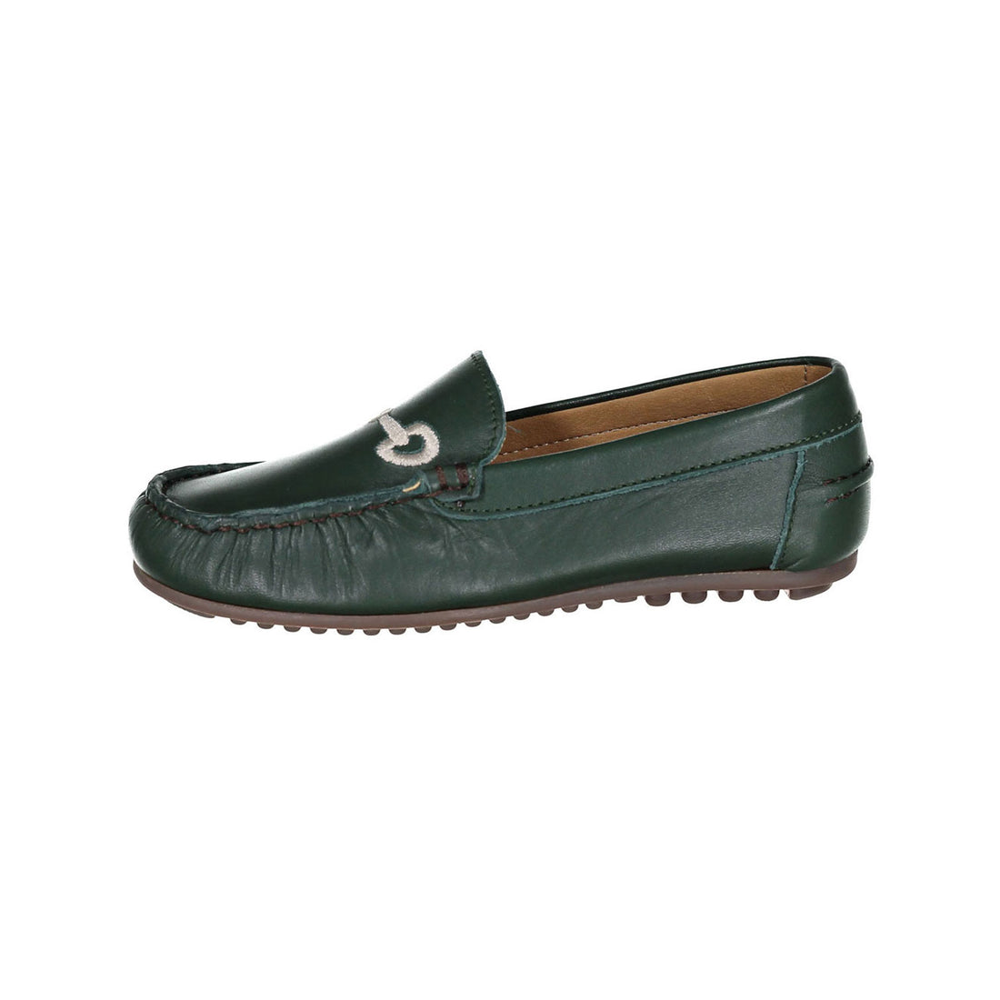 Ladida Shoes Green Embroidered Buckle Loafer