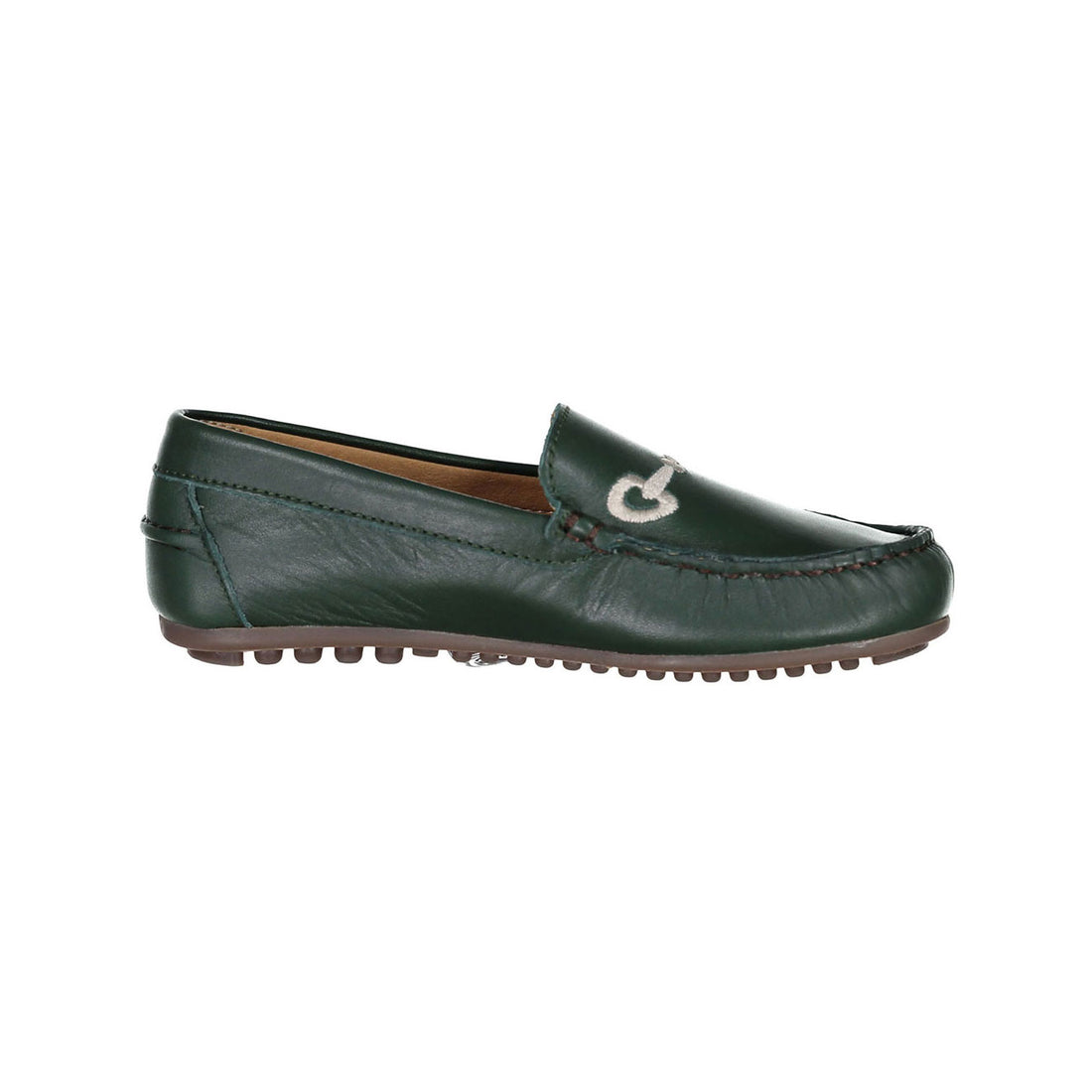 Ladida Shoes Green Embroidered Buckle Loafer