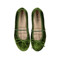 Ladida Shoes Green Velvet Mary Janes