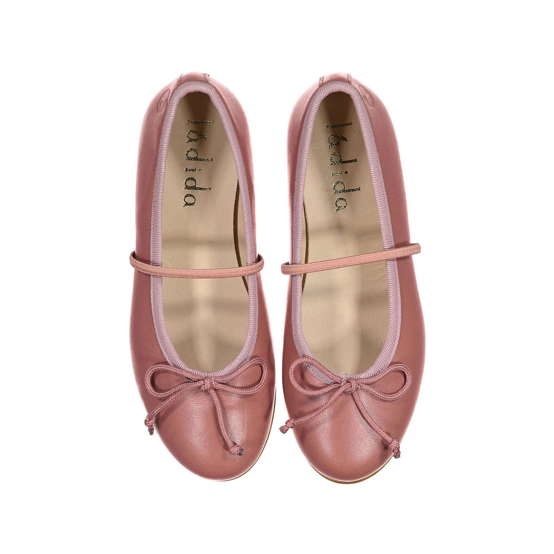 Ladida Shoes Mauve Leather Mary Janes