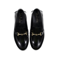 Ladida Shoes Black Chain Loafer