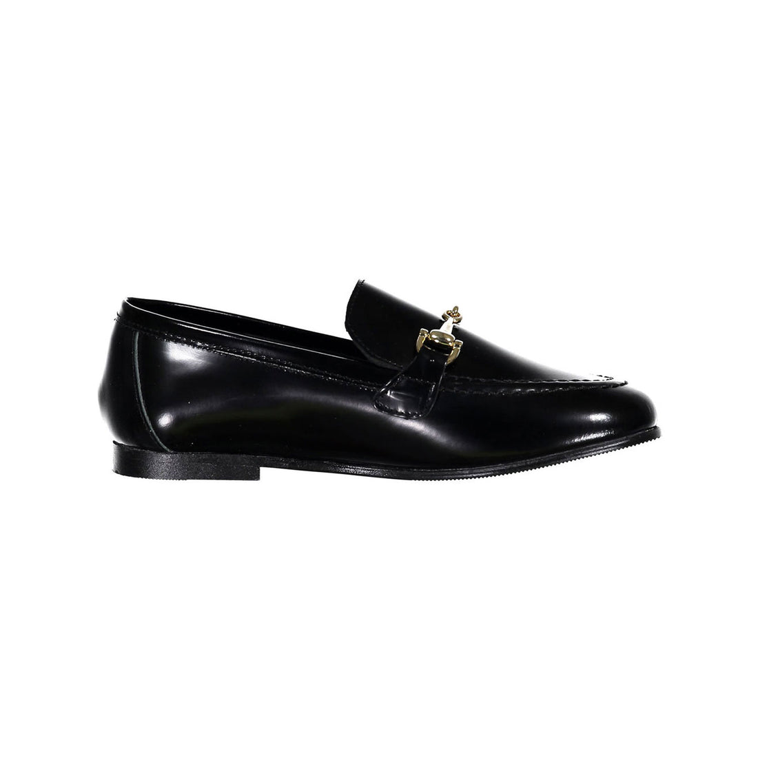 Ladida Shoes Black Chain Loafer