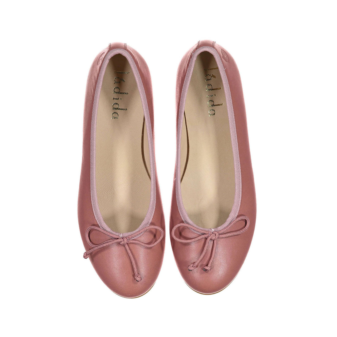 Ladida Shoes Mauve Leather Ballet Flat