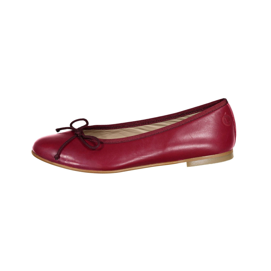 Ladida Shoes Burgundy Leather Ballet Flats