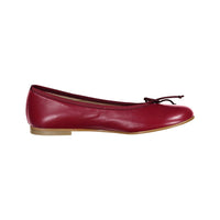 Ladida Shoes Burgundy Leather Ballet Flats