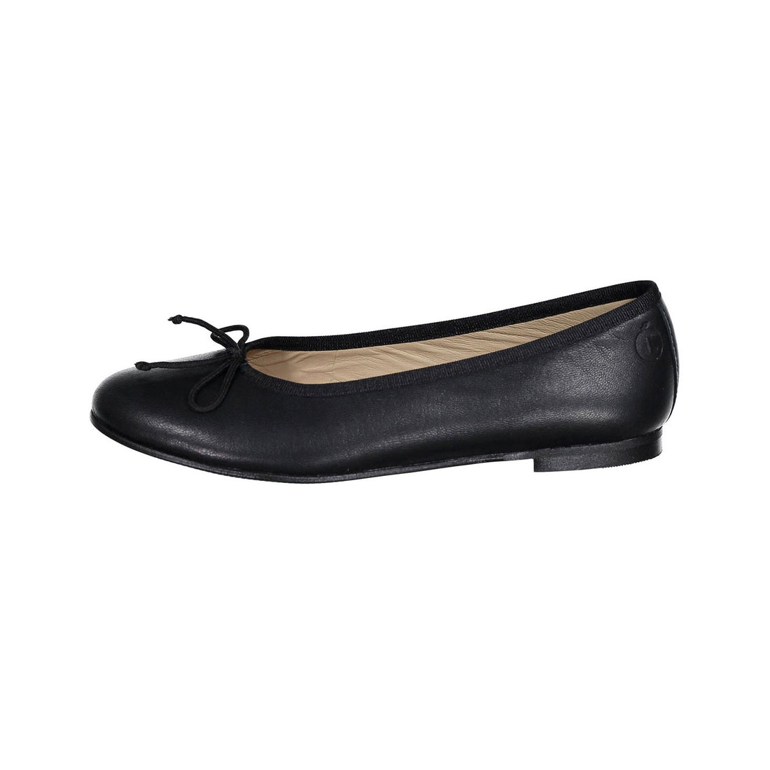 Ladida Shoes Black Leather Ballet Flats