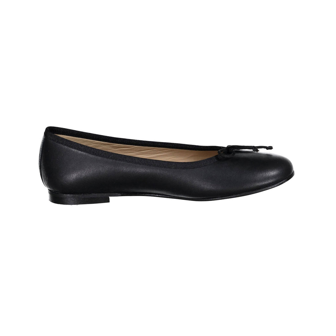 Ladida Shoes Black Leather Ballet Flats