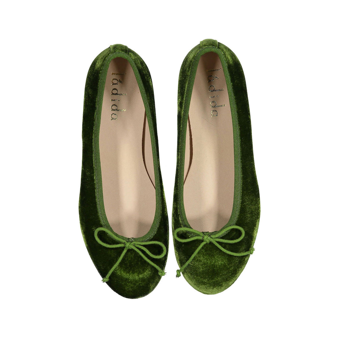 Ladida Shoes Green Velvet Ballet Flat