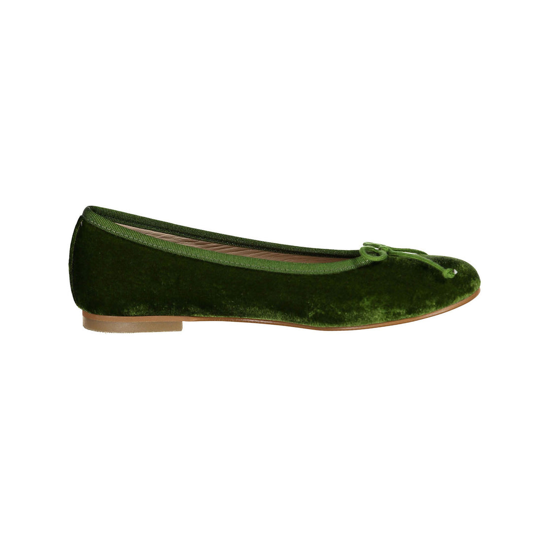 Ladida Shoes Green Velvet Ballet Flat