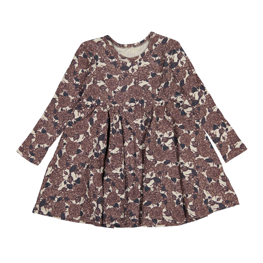Lovely Littles Printed Long Sleeve Dress - Flora