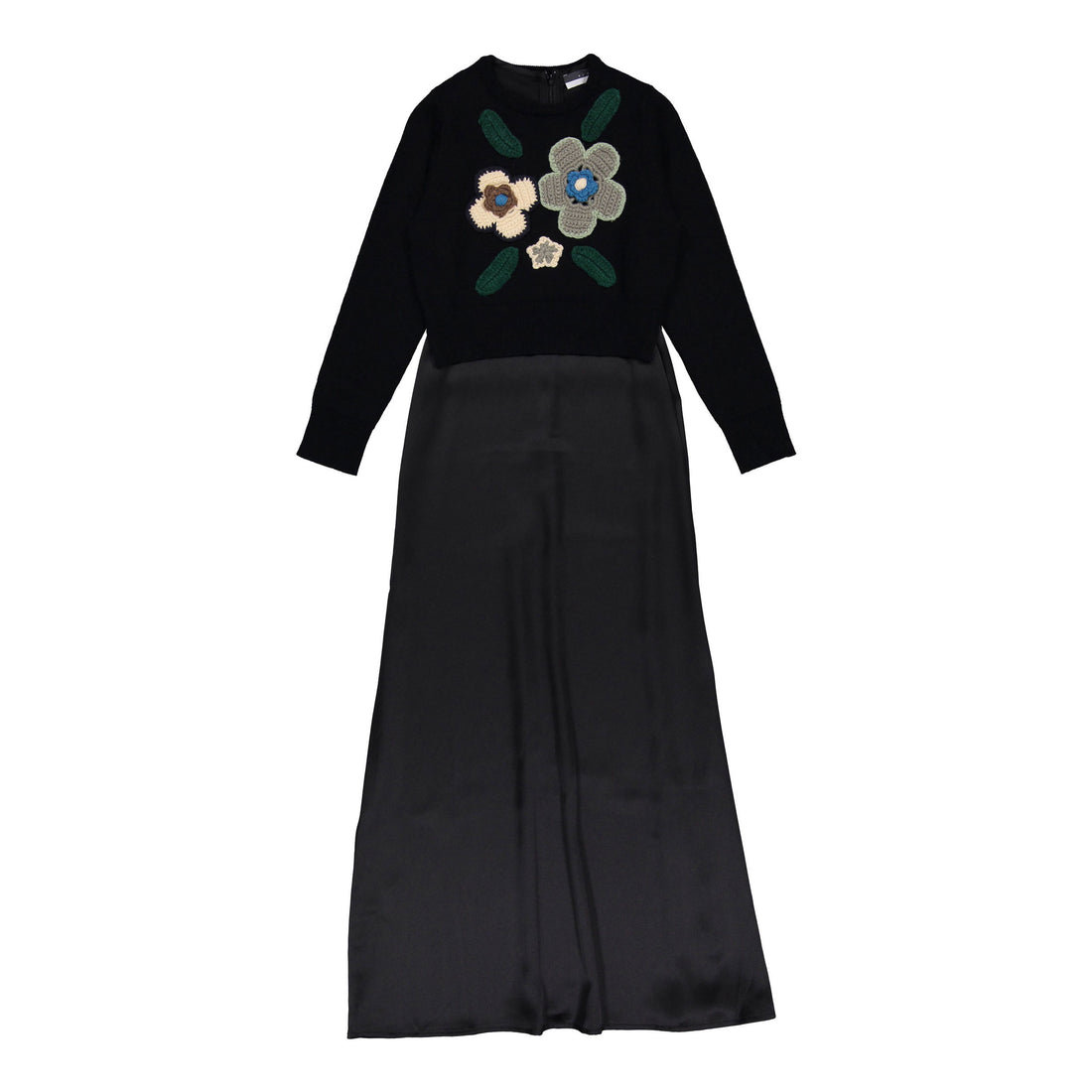 ROWE Black Flower Sweater With Slip Dress